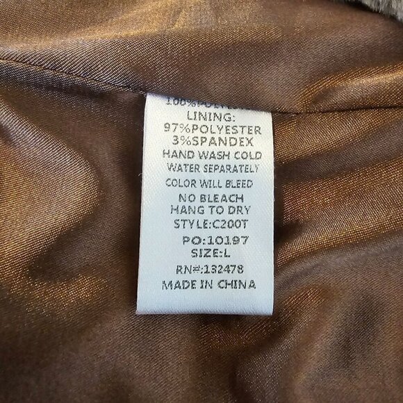 Glam Los Angeles Faux Fur Open Front Vest - Soft & Cozy, Light Grey, Size Large - Picture 4 of 9